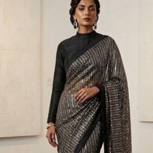 georgette-all-over-sequined-saree-banglori-satin